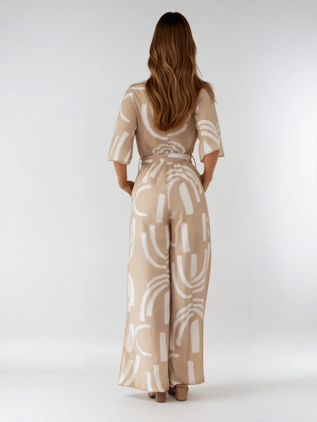 Isla™ | Summer Chic Abstract Jumpsuit