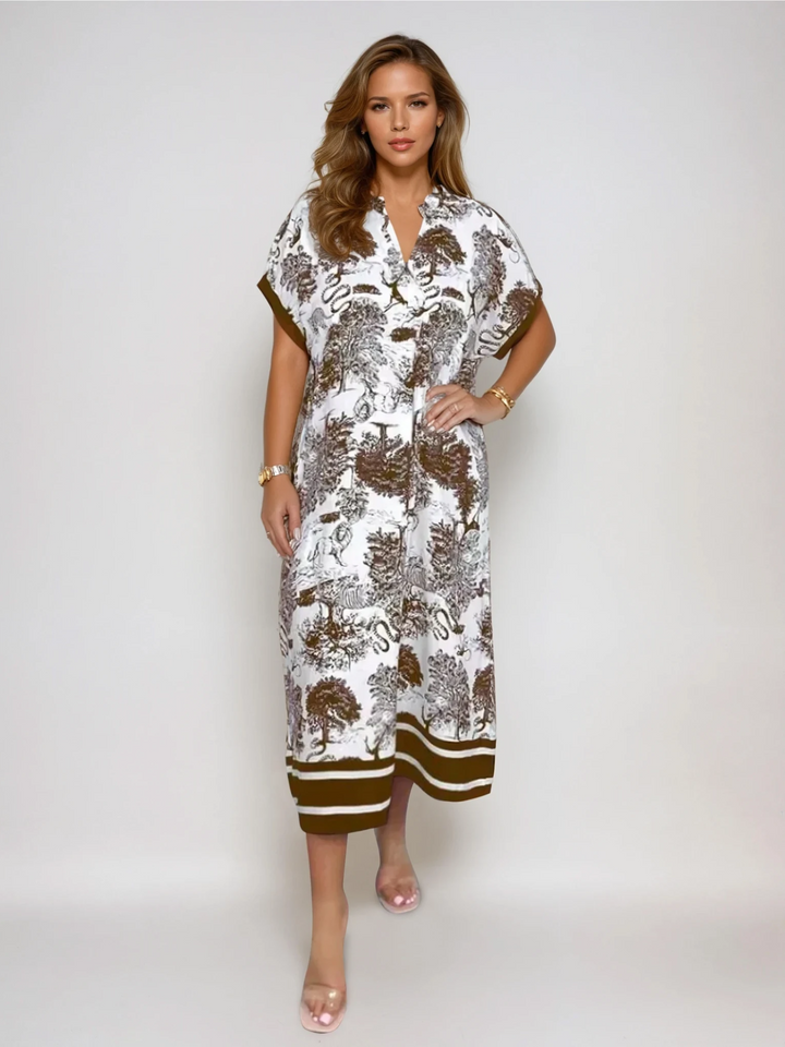 Nina™ | Printed Midi Dress